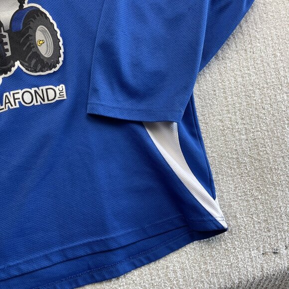 Vintage Y2K New Holland Tractor Hockey Jersey Men’s Sz XXL Blue Farm Equipment - Picture 5 of 15